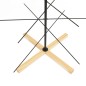 vidaXL Árbol de Navidad metal negro con base de madera 150 cm vidaXL Árbol de Navidad metal negro con base de madera 150 cm