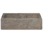 vidaXL Lavabo gris mármol 40x40x10 cm vidaXL Lavabo gris mármol 40x40x10 cm