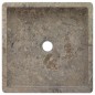 vidaXL Lavabo gris mármol 40x40x10 cm vidaXL Lavabo gris mármol 40x40x10 cm