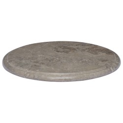 vidaXL Tablero para mesa mármol gris Ø40x2,5 cm