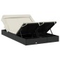 vidaXL Tumbona 2 personas toldo plegable ratán PE negro 213x118x97 cm vidaXL Tumbona 2 personas toldo plegable ratán PE negro 213x118x97 cm