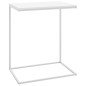 vidaXL Mesa auxiliar de madera contrachapada blanco 55x35x66 cm vidaXL Mesa auxiliar de madera contrachapada blanco 55x35x66 cm