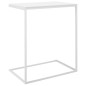 vidaXL Mesa auxiliar de madera contrachapada blanco 55x35x66 cm vidaXL Mesa auxiliar de madera contrachapada blanco 55x35x66 cm