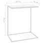 vidaXL Mesa auxiliar de madera contrachapada blanco 55x35x66 cm vidaXL Mesa auxiliar de madera contrachapada blanco 55x35x66 cm