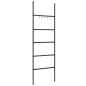 vidaXL Toallero en escalera con 5 niveles hierro negro 58x175 cm vidaXL Toallero en escalera con 5 niveles hierro negro 58x175 cm