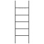 vidaXL Toallero en escalera con 5 niveles hierro negro 58x175 cm vidaXL Toallero en escalera con 5 niveles hierro negro 58x175 cm