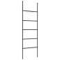 vidaXL Toallero en escalera con 5 niveles hierro negro 58x175 cm vidaXL Toallero en escalera con 5 niveles hierro negro 58x175 cm
