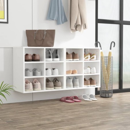 vidaXL Muebles zapatero 2 unidades blanco 52,5x30x50 cm
