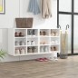 vidaXL Muebles zapatero 2 unidades blanco 52,5x30x50 cm vidaXL Muebles zapatero 2 unidades blanco 52,5x30x50 cm