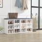 vidaXL Muebles zapatero 2 unidades blanco 52,5x30x50 cm vidaXL Muebles zapatero 2 unidades blanco 52,5x30x50 cm
