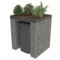 vidaXL Muro de gaviones para contenedor de basura acero 110x100x130cm vidaXL Muro de gaviones para contenedor de basura acero 110x100x130cm