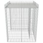 vidaXL Muro de gaviones para contenedor de basura acero 110x100x130cm vidaXL Muro de gaviones para contenedor de basura acero 110x100x130cm