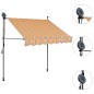 vidaXL Toldo manual retráctil con LED amarillo y azul 150 cm vidaXL Toldo manual retráctil con LED amarillo y azul 150 cm