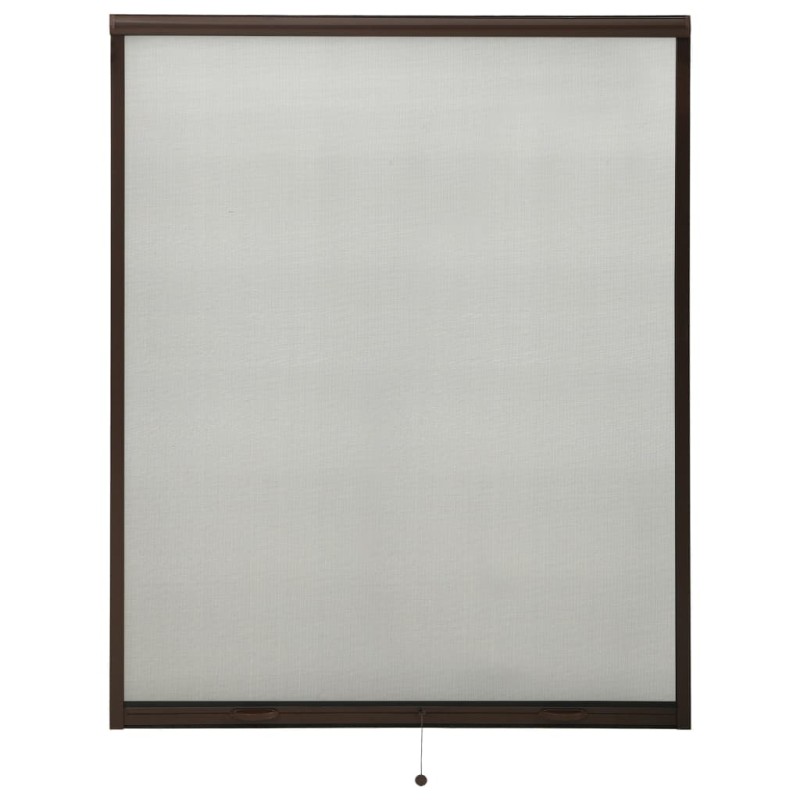 vidaXL Mosquitera enrollable para ventanas marrón 150x170 cm vidaXL Mosquitera enrollable para ventanas marrón 150x170 cm