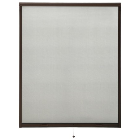 vidaXL Mosquitera enrollable para ventanas marrón 150x170 cm