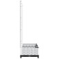 vidaXL Jardinera con enrejado PP blanco 80x40x121,5 cm