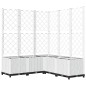 vidaXL Jardinera con enrejado PP blanco 120x120x136 cm vidaXL Jardinera con enrejado PP blanco 120x120x136 cm