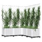 vidaXL Jardinera con enrejado PP blanco 120x120x136 cm vidaXL Jardinera con enrejado PP blanco 120x120x136 cm