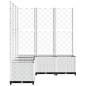 vidaXL Jardinera con enrejado PP blanco 120x120x136 cm vidaXL Jardinera con enrejado PP blanco 120x120x136 cm