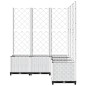 vidaXL Jardinera con enrejado PP blanco 120x120x136 cm vidaXL Jardinera con enrejado PP blanco 120x120x136 cm