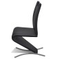 vidaXL Sillas de comedor 2 unidades cuero sintético negro vidaXL Sillas de comedor 2 unidades cuero sintético negro