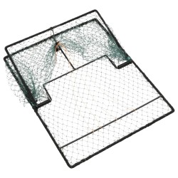 vidaXL Trampa para pájaros acero verde 50x40 cm