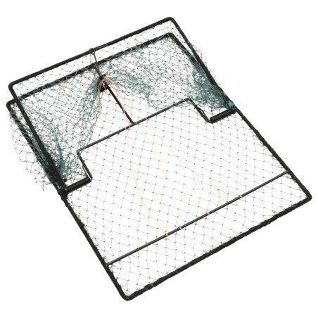 vidaXL Trampa para pájaros acero verde 50x40 cm