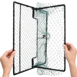 vidaXL Trampa para pájaros acero verde 50x40 cm