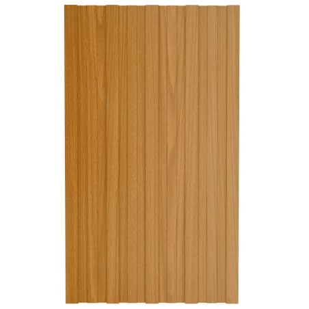 vidaXL Panel de tejado acero galvanizado color madera 36 uds 80x45 cm