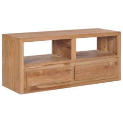 vidaXL Mueble de TV madera maciza de teca 90x30x40 cm