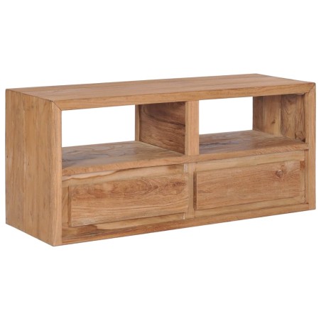 vidaXL Mueble de TV madera maciza de teca 90x30x40 cm