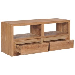 vidaXL Mueble de TV madera maciza de teca 90x30x40 cm