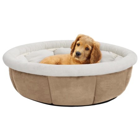 vidaXL Cama para perros beige 70x70x26 cm