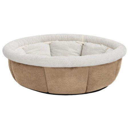 vidaXL Cama para perros beige 70x70x26 cm