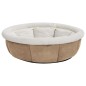 vidaXL Cama para perros beige 70x70x26 cm