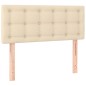 vidaXL Cama box spring con colchón tela color crema 90x190 cm vidaXL Cama box spring con colchón tela color crema 90x190 cm