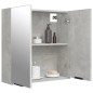vidaXL Armario de baño con espejo color gris hormigón 64x20x67 cm vidaXL Armario de baño con espejo color gris hormigón 64x20x67 cm