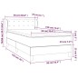 vidaXL Cama box spring con colchón tela color crema 90x190 cm vidaXL Cama box spring con colchón tela color crema 90x190 cm