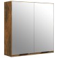 vidaXL Armario de baño con espejo color roble ahumado 64x20x67 cm vidaXL Armario de baño con espejo color roble ahumado 64x20x67 cm