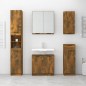 vidaXL Armario de baño con espejo color roble ahumado 64x20x67 cm vidaXL Armario de baño con espejo color roble ahumado 64x20x67 cm
