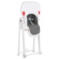 vidaXL Trona de bebé de aluminio gris oscuro vidaXL Trona de bebé de aluminio gris oscuro