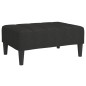 vidaXL Reposapiés de tela negro 78x56x32 cm
