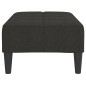 vidaXL Reposapiés de tela negro 78x56x32 cm