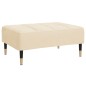 vidaXL Reposapiés de terciopelo crema 78x56x32 cm vidaXL Reposapiés de terciopelo crema 78x56x32 cm