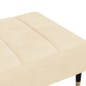 vidaXL Reposapiés de terciopelo crema 78x56x32 cm vidaXL Reposapiés de terciopelo crema 78x56x32 cm