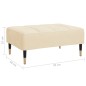 vidaXL Reposapiés de terciopelo crema 78x56x32 cm vidaXL Reposapiés de terciopelo crema 78x56x32 cm