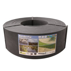 Ubbink Bordura de jardín negro 14 cm x 15 m 7mm