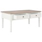 vidaXL Mesa de centro de madera blanco 100x55x45 cm vidaXL Mesa de centro de madera blanco 100x55x45 cm