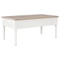 vidaXL Mesa de centro de madera blanco 100x55x45 cm vidaXL Mesa de centro de madera blanco 100x55x45 cm