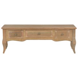 vidaXL Mueble para TV de madera marrón 100x35x35 cm